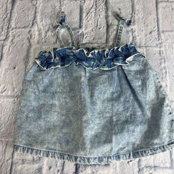 Okie Dokie summer denim top 9 Months - Picture 2 of 4